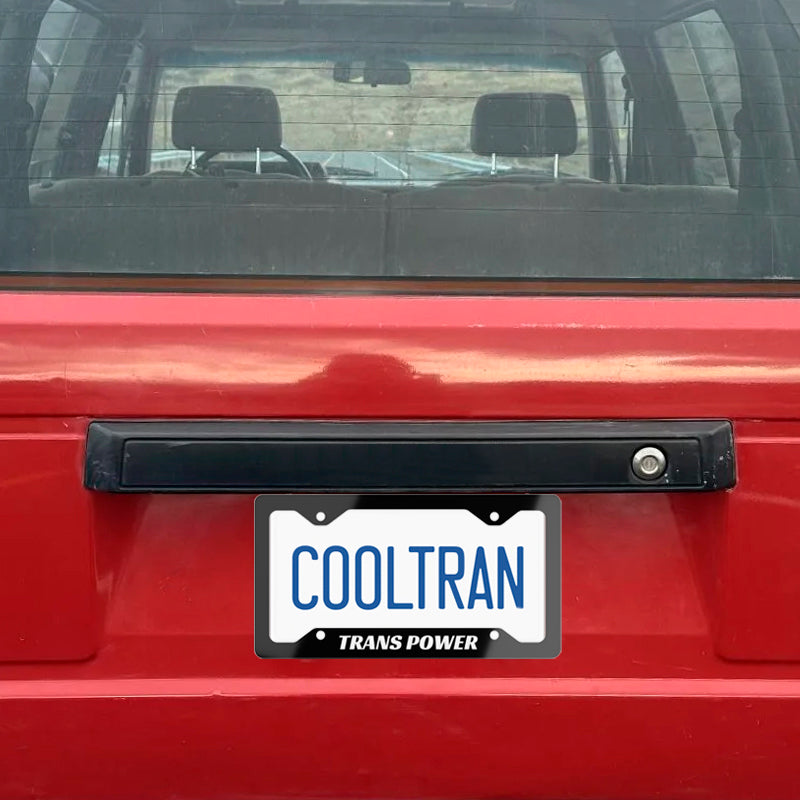 Trans Power License Plate Frame